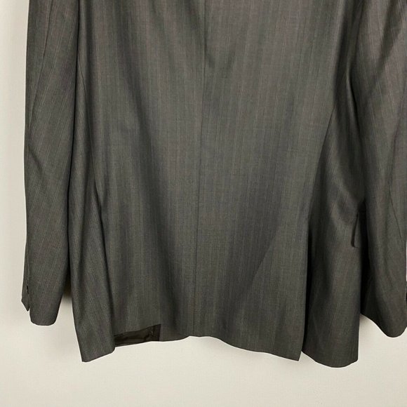 Banana Republic Brown Stripe 2 Button Blazer Size 46L - Picture 6 of 12